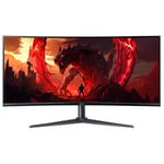 Acer Nitro XZ340CU Hbiiphx - XZ0 Series - écran LED - jeux - incurvé - 34" - 3440 x 1440 UWQHD @ 100 Hz - VA - 250 cd/m² - 3000:1 - HDR10 - 1 ms - 2xHDMI, DisplayPort - haut-parleurs - noir