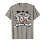 14th Wedding Anniversary Celebrating 14 Years Matching Gift T-Shirt