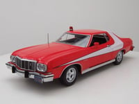 Ford Gran Torino 1976 Rouge Blanc Starsky & Hutch Modèle 1:24 Feu Vert