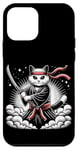 Coque pour iPhone 12 mini Guerrier japonais Ninja Cat