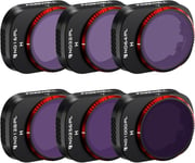 Bright Day Lot de 6 Paquets Hybrides ND16/PL, ND32/PL, ND64/PL, ND128/PL, ND256/PL, et ND1000/PL, compatibles avec Mini 4 Pro Vivid Color, Contraste Riche