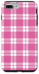 iPhone 7 Plus/8 Plus Pink Checkered Plaid Flannel Gingham Pattern Checker Rustic Case