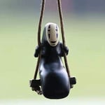 GMYQ Spirited Away No Face Man Cute Car Pendant Auto Rearview Mirror Pendant Car Interior Decoration car charm interior rear view mirror hanging(2pcs/3pcs)-3pcs