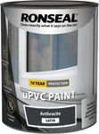 Ronseal uPVC Windows Doors Trim Protection Satin Paint 750ml - Anthracite Grey