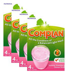 Complan Strawberry Flavour Nutritional Drink  - 4 packs (16 x 55g sachets)