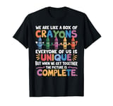 Back To School We Are Like a Box of Crayons Student Unity T-Shirt