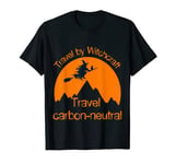 Halloween Costume 2022 Carbon Neutral Broom Flying Witch T-Shirt