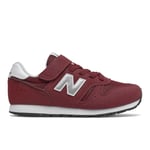 New Balance Girls Girl's Juniors 373 Bungee Lace with Top Trainers in Burgundy - Size UK 4.5