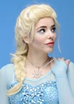 Adult Frozen Elsa Style Fancy Dress Blonde Deluxe Cosplay Wig