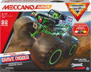 MECCANO Junior, Official Monster Jam Grave Digger Monster Truck STEM Model Kit 5