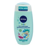 Gel Douche Nivea Pomme Enfant 250ml Sans Savon PH Neutre Aloe Vera 3en1