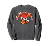 Halloween Red Panda Too Cute to Spook Cute Red Panda Pumpkin Sweatshirt