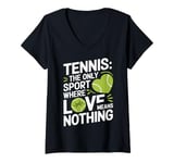 Womens Tennis The Only Sport Where Love Means Nothing V-Neck T-Shirt