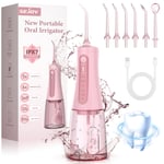 SEJOY Water Dental Flosser Cordless Oral Irrigator 350ML 6 Jet Tips Tooth Floss