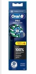 Oral-B Pro Cross Action Toothbrush Heads Black Pack of 4