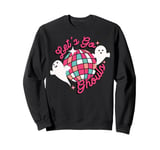 Halloween Lets Go Ghouls Ghost Retro Women Girl Kids Costume Sweatshirt