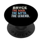 Bryce The Legend Name Personnalisé Cute Idea Homme Vintage PopSockets PopGrip Interchangeable
