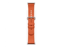 Xiaomi - KlocKräm för smart klocka - läder - 135 - 205 mm - korallorange - för Xiaomi Smart Band 8 Pro Xiaomi Redmi Watch 4