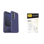 Otterbox Defender Coque pour Samsung Galaxy S24 FE Supporte 7X Plus de Chutes Que la Norme Militaire, Mauve + Protecteur d'écran Premium Glass pour Galaxy S24 FE