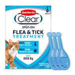 Bob Martin Clear Spot On Flea Treatment for Cats & Kittens - Kills Fleas & Ticks (3 Pipettes)