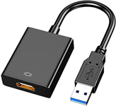 WHJJK USB 3.0 to HDMI Adapter, Adapter 1080P BLACK-USB3.0