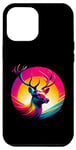 Coque pour iPhone 14 Pro Max Cerf Aura Lumineuse - animaux - couleur