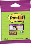 Post-it Notes 100mm x 100mm Super Sticky Note Pad, Lined, Green (70 sheets) - S