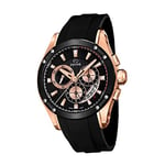 JAGUAR J691/1 Montre de la Collection Special Edition, boîtier de 45 mm Bracelet en Caoutchouc Noir pour Homme