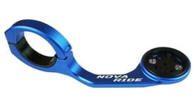 Support de compteur gps nova ride aluminium performance pour garmin  wahoo  bryton et hammerhead bleu