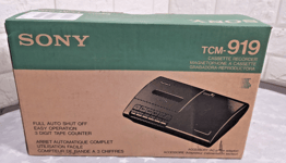 Sony TCM-919 Standard Compact Cassette Player Voice Recorder Desktop Brand New