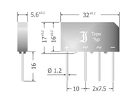 Diotec B500c7000-4000A Broensretter Sil-4 1000 V 7 A Enkeltfaset