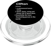 Clifton Définition du nom Dictionnaire amusant PopSockets PopGrip pour MagSafe