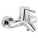 GROHE Feel engrepps bad-/duschblandare, väggmontering, gängad anslutning för 1/2" flexibel slang, metallrosetter ingår