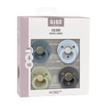 BIBS - Pacifier Colour 4 PACK - Petrol/Sage/Baby Blue/Iron - Size 2