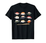 Sushi Lover Gift Sushi Funny Sushi Roll Kawaii Japanese T-Shirt