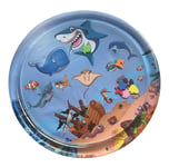 Magni - Baby water play mat with sea creatures, round, blue - (5716)