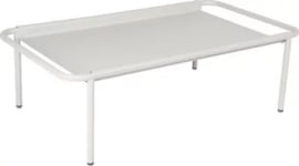 Table basse de jardin Coolside en acier coloris gris argile L.115 x l.63 x H.36 cm