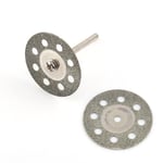 Disques diamant Dremel, Disque dremel, Lot De 10 Disques De Coupe Diamant 30 Mm 8 Trous, Disques diamant Avec 2 Mandrins, Mini Disques à Tronçonner Découpe Pour Outils Rotatifs.[G1075]