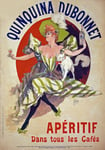 AD74 Vintage 1895 French Quinquina Dubonnet Aperitif Dans Tous les Cafes Wine Drink Advertisment Poster Re-Print - A2+ (610 x 432mm) 24" x 17"