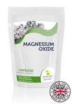 Magnesium Oxide 750mg Capsules Dietary Supplement Pack of 500 BULK