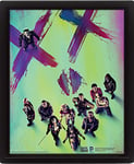 Pyramid International Suicide Squad Face 3D Lenticular Poster 10 x 8, mulitcoloured, 10 x 8 x 1.3 cm