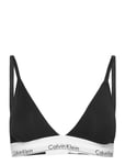 Lightly Lined Triangle Lingerie Bras & Tops Soft Bras Bralette Black Calvin Klein