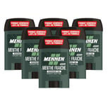 Mennen Fresh Mint Menthe Fraiche Stick Deodorant Alu-Free 60ml 3, 6 Pack