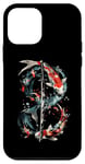 iPhone 12 mini Katana Koi Fish Swimming Koi fish Samurai sword Case