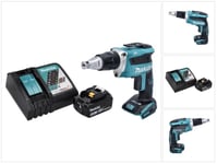 Makita DFS 452 RT1 Akkukäyttöinen kipsilevyruuvinväännin 18 V, yksi akku 5,0 Ah sekä laturi