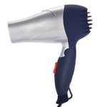 Lightweight Foldable Mini Hair Dryer Portable Adjustable Blow Dryer Silver