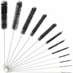 [JAMAIS UTILISÉ]12pièce Tube Brosse de Nettoyage,Goupillon Nettoyage,Brosse de Nettoyage Tube pour Bouteille en Verre Bébé Biberon Bouilloire