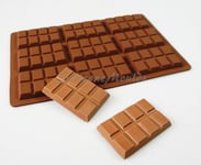 9 cell 8 Section Chocolate Bar 43g Candy Professional Silicone Mould Mold N078