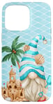 Coque pour iPhone 15 Pro Max Beach Gnome With Sand Castle For Women And Men Cute Vacation