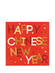 Woodmansterne Spots Happy Chinese New Year Card